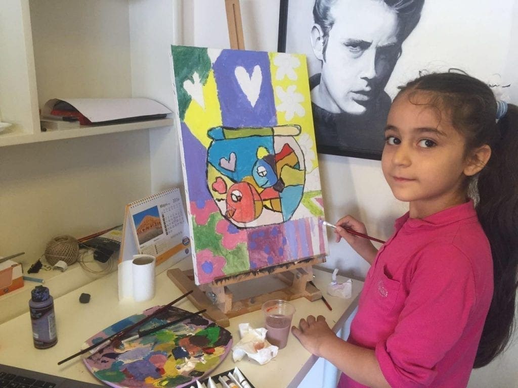 Çocuklar için resim dersi